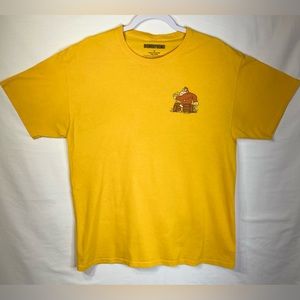 Men's Nintendo Donkey Kong Large Yellow Short Sleeve T-Shirt